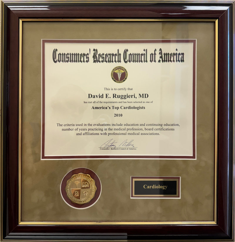 Consumer's Research Council of America Award 2010